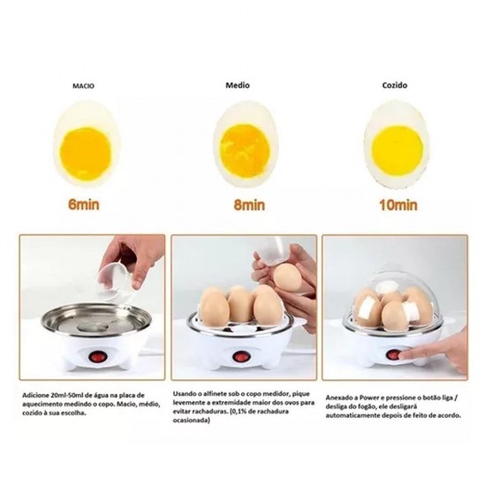 Cozedor De Ovos Máquina De Cozinhar Egg Vapor